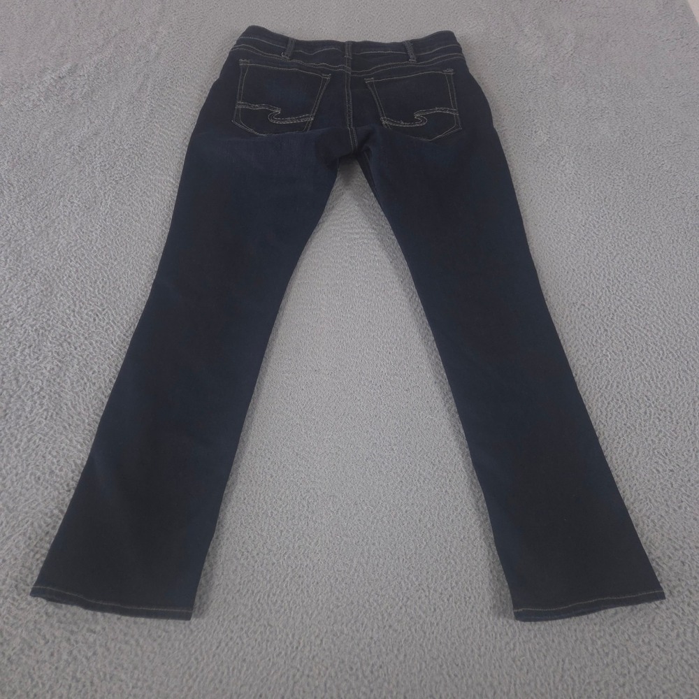 Silver Jeans Co Jeans Womens 34x32 Dark Indigo Avery Straight Leg Stretch Denim - Picture 10 of 11